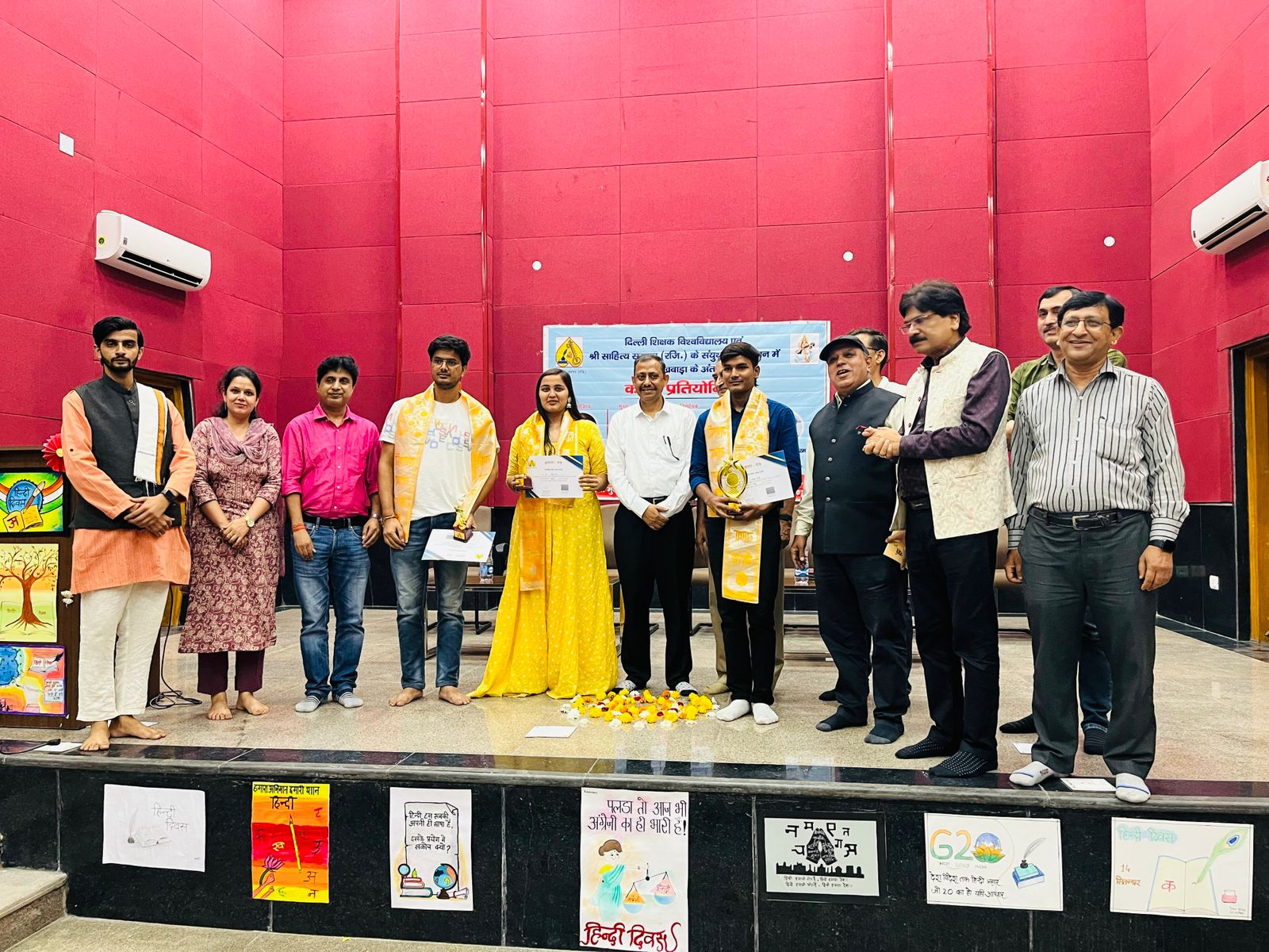 Delhi Teachers University   celebrated Hindi Pakhwada