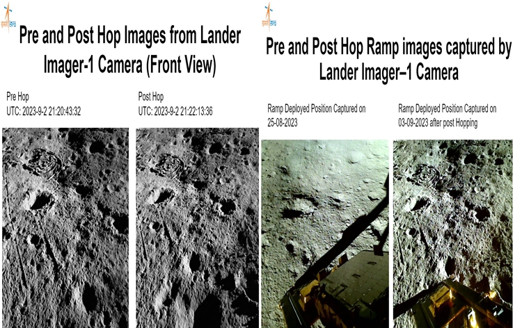 ISROs Chandrayaan-3 Vikram Lander Soars to New Heights with Hop Experiment