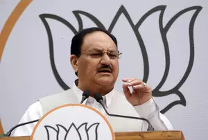 BJP chief Nadda in Jhalawar today to address rally supporting candidate Dushyant Singh