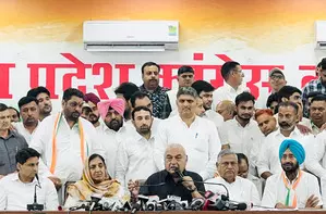 JJPs former Haryana chief, other leaders join Congress