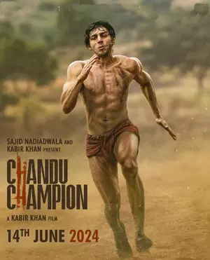Kartik Aaryan looks ripped as he races in a langot in Chandu Champion new look