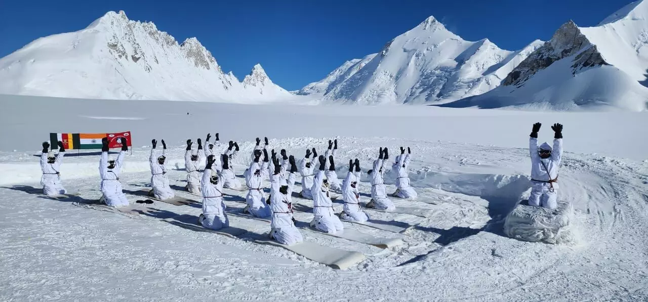 Indian Army Celebrates 10th International Day of Yoga Across the Nation and Beyond