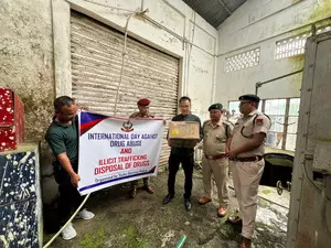 On anti-drug abuse day Mizoram Police burns narcotics worth Rs 155 cr