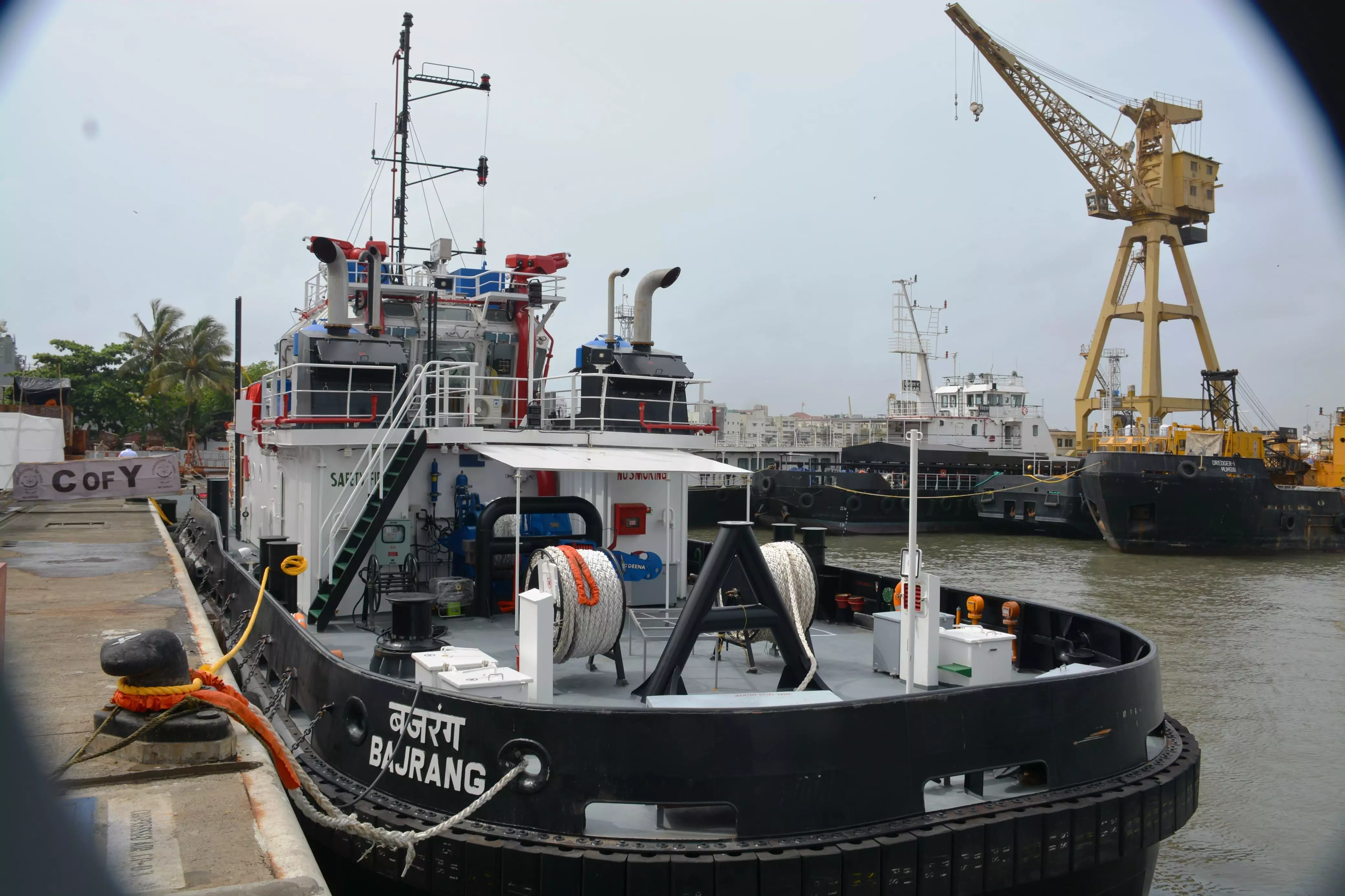 Indian Navy Receives Third Indigenously Built 25T Bollard Pull Tug Bajrang