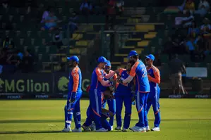 Avesh, Washington, Gill, and Rinku in awe of Ravi Bishnoi’s spectacular catch in third T20I