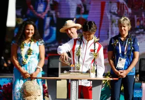 Paris Olympics: Surfing athletes celebrate opening ceremony in Tahiti