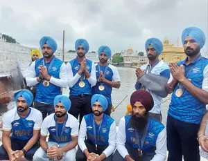 Punjabs hockey players return to Amritsar after winning Olympic bronze