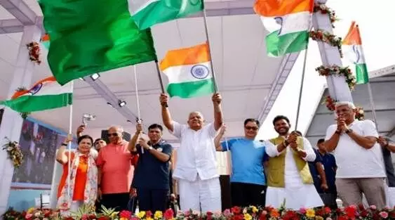 Har Ghar Tiranga Bike Rally Ignites Patriotic Fervor in Delhi: Vice President Dhankhar Heralds Indias Unstoppable Rise