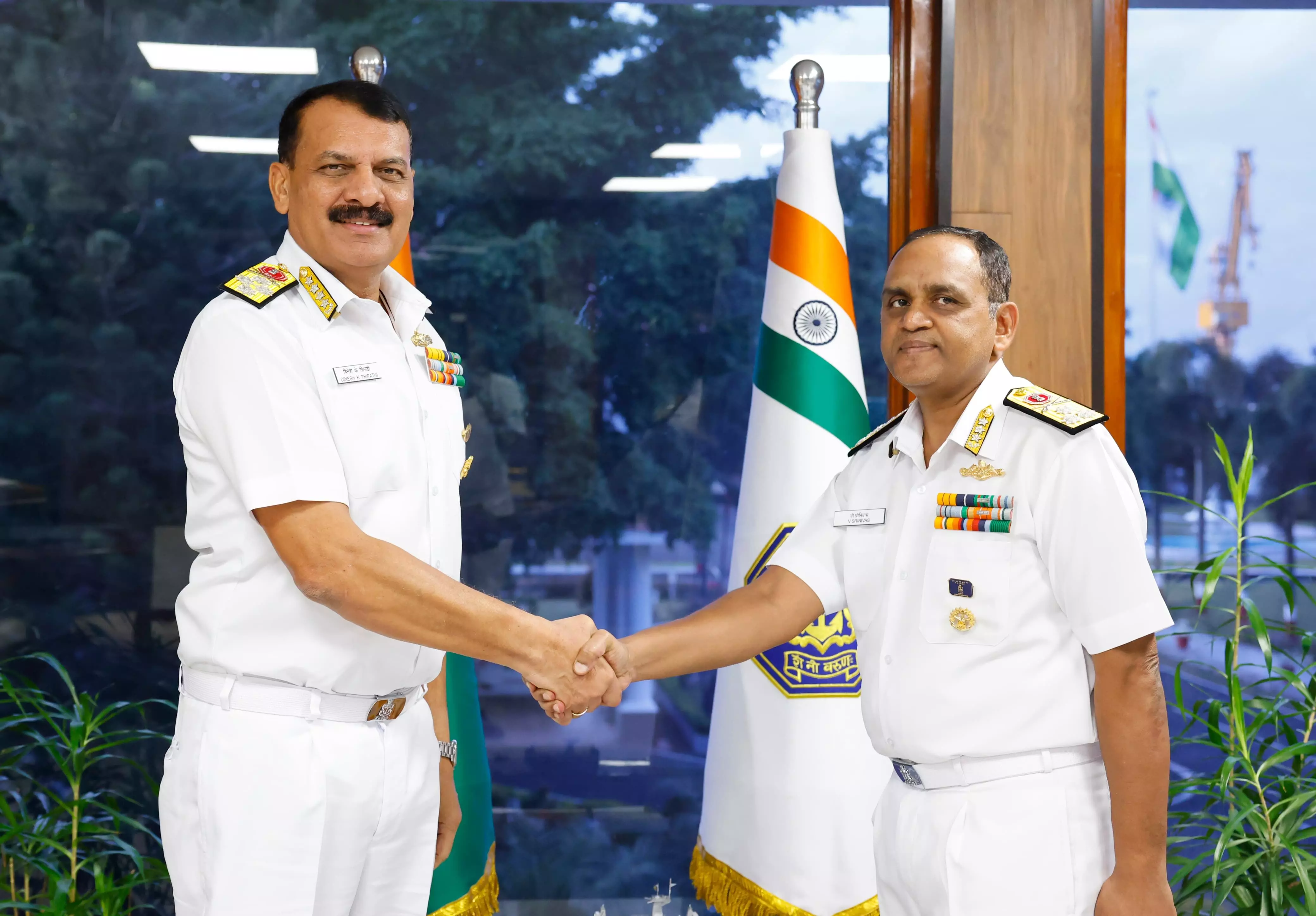 Naval Chief Admiral Tripathi Makes Inaugural Visit to Southern Naval Command