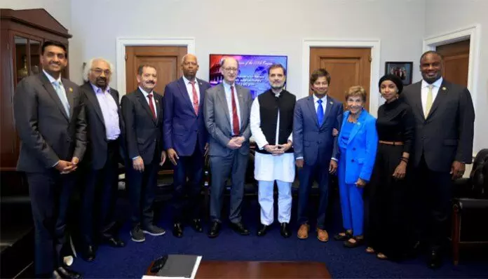 Rahul Gandhi Faces Criticism for Meeting with ‘Anti-India’ US MP Ilhan Omar