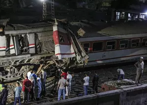 Three killed, 49 injured in train collision in Egypt