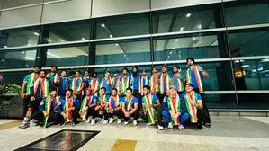 Mens hockey team returns to India after winning Asian Champions Trophy