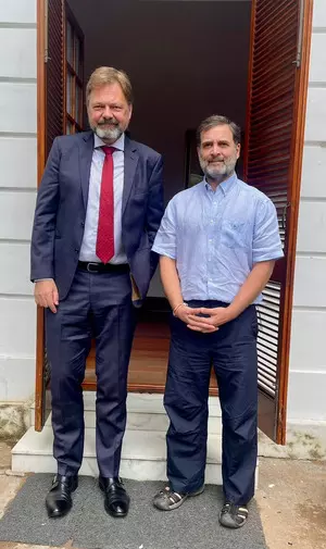 German Ambassador meets Rahul Gandhi, has useful exchange on Indian politics