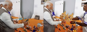 PM Modi buys artefact of Lord Jagannath, makes digital payment at Vishwakarma programme