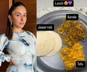 Rakul Preet dishes out health goals with jowar roti, karela & tofu lunch on ‘De De Pyaar De 2’ set