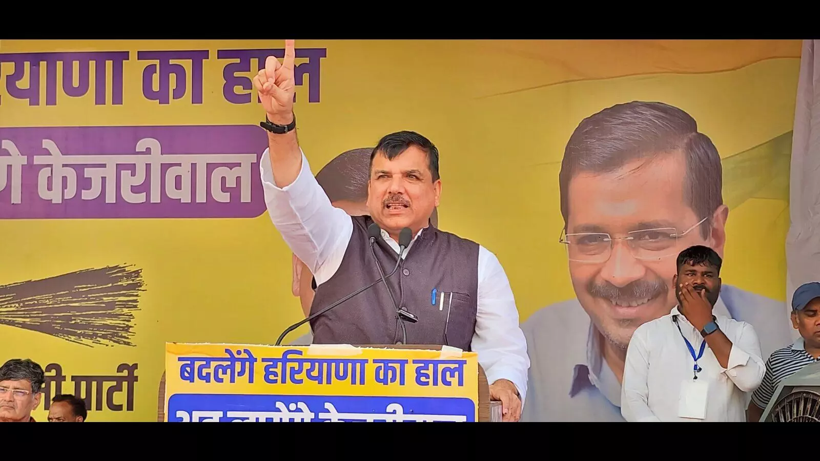 Remote Control of Next Haryana Government Will Be in Kejriwals Hands, Claims AAPs Sanjay Singh