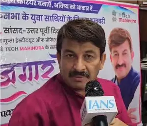 Manoj Tiwari blasts Atishi for comparing Kejriwal to Lord Ram, empty chair stunt