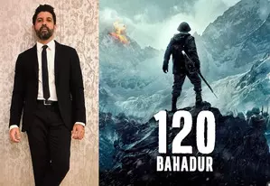 Farhan Akhtar shares ‘120 Bahadur’ BTS pictures from Ladakh base camp