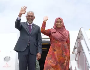 Maldives President Muizzu arrives in India on first state visit