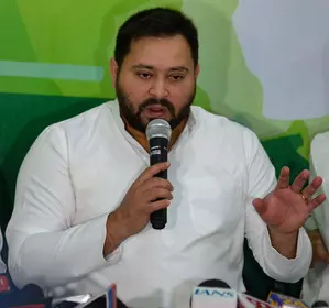 Top officials not allowing Nitish Kumar to speak publicly: Tejashwi Yadav