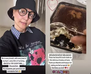 Hina Khan expresses gratitude for the delicious Tiramisu