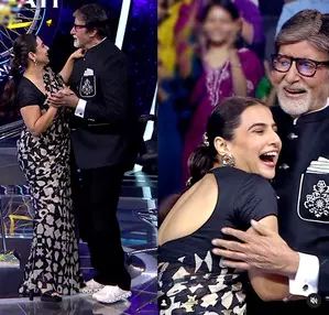 Vidya Balan dances with Big B on ‘Kaun Banega Crorepati’