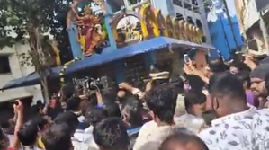 Police carry out baton charge as protest at Secunderabad temple turns violent