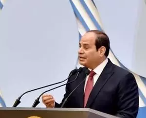 Egyptian president calls for political will, international pressure to restore regional security