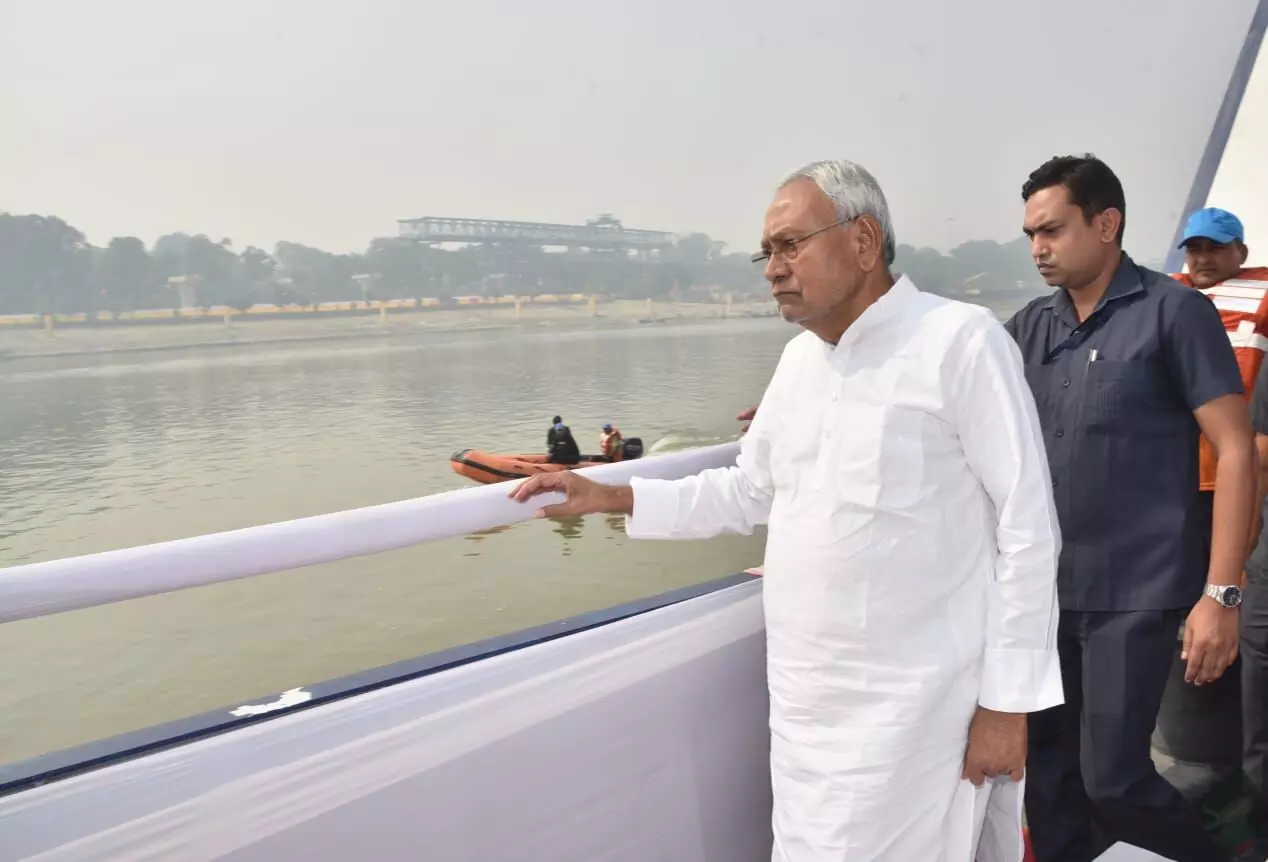 Nitish Kumar Inspects Patnas Chhath Ghats, Ensures Safety and Convenience for Devotees