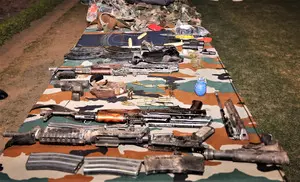 J&K: Army releases arms & ammunition recovered from terrorists killed in Akhnoor