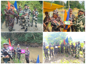 Border guards of India, Bangladesh exchange sweets on Diwali