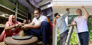 LoP Rahul Gandhi shares special Diwali moments with painters, potter family