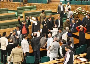 Uproar in J&K Assembly over Article 370 resolution