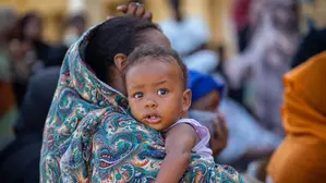 Aid group resumes activities at famine-hit camp in Sudan