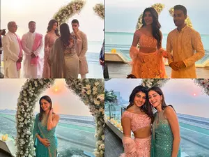 Ananya Panday dons her mom’s old outfit designed by Rohit Bal on her friend’s wedding festivities