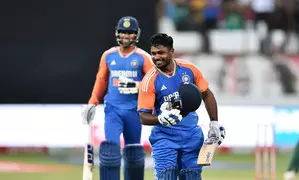 1st T20I: Scintillating Samson scores back-to-back tons as India soar to 202 vs South Africa