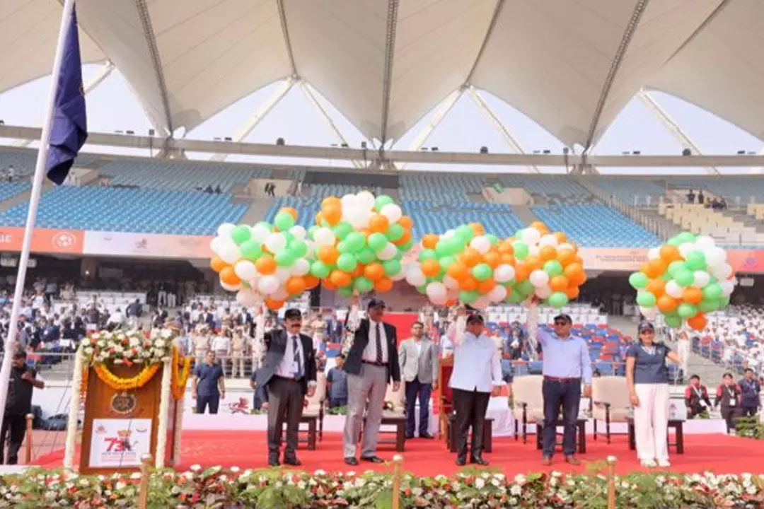 73rd All India Police Athletic Cluster Championship Inaugurated by Delhi LG Vinai Kumar Saxena