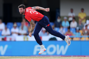 England’s Reece Topley fined for Code of Conduct breach in T20I against WI