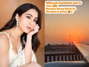 For Sara Ali Khan ‘Surya devta ke darshan’ is ‘prime’