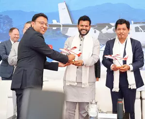 Meghalaya CM attends seaplane demonstration in Shillong