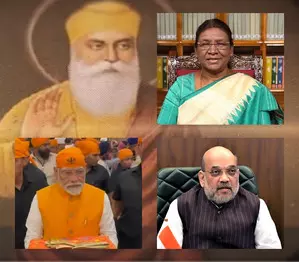 Prez Murmu, PM Modi, HM Shah extend greetings on Guru Nanak Devs Prakash Parv