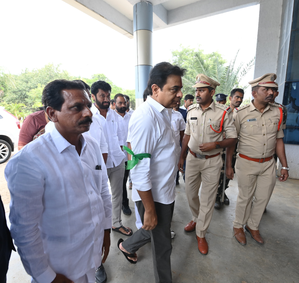 K.T. Rama Rao calls on farmers arrested for attack on Vikarabad officials