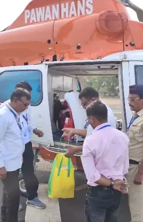 Amit Shah’s chopper inspected by EC officials, days after frisking of Uddhav’s bags stoked row