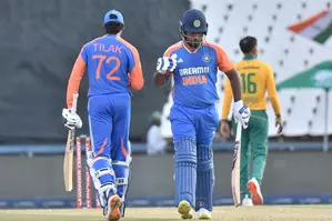 4th T20I: Blistering tons by Samson, Varma take India to record 283/1 against South Africa