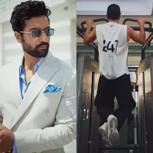 Vicky Kaushal shares a glimpse of him doing pull ups