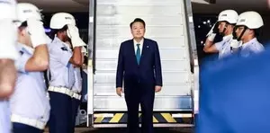 South Korean President Yoon arrives in Brazil to attend G20 summit