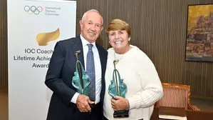 Jane Figueiredo, Vitaliy Petrov bag IOC Coaches Lifetime Achievement Awards 2024