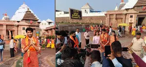 Gadar actor Utkarsh Sharma seeks blessings at Jagannath Temple