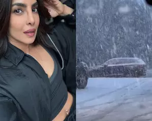 Priyanka Chopra braves heavy snowfall to reach base camp