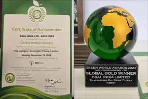 Coal India wins prestigious Green World Environment Award